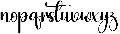 Signature Samantha Regular otf (400) Font LOWERCASE
