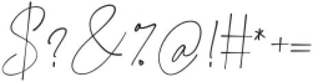 Signature Script Font Regular otf (400) Font OTHER CHARS