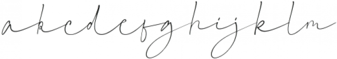 Signature Script Font Regular otf (400) Font LOWERCASE