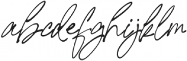 Signature United Italic otf (400) Font LOWERCASE