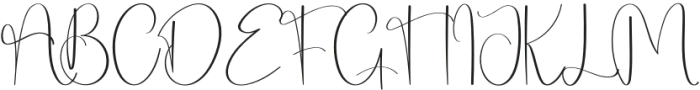 Signature Winterland Regular otf (400) Font UPPERCASE