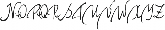 Signature of incognito Swashes Regular otf (400) Font UPPERCASE