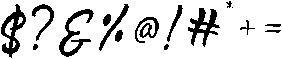 Signature otf (400) Font OTHER CHARS