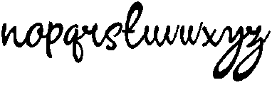 Signature otf (400) Font LOWERCASE