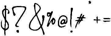Signature otf (400) Font OTHER CHARS