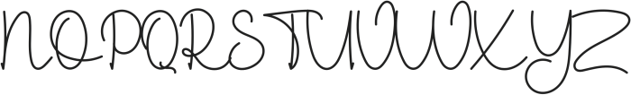 SignatureCalligraphy Regular otf (400) Font UPPERCASE