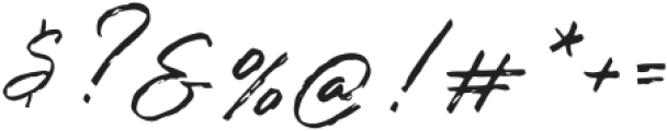 SignatureGonRegular otf (400) Font OTHER CHARS