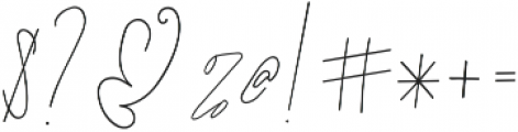 SignatureScript ttf (400) Font OTHER CHARS