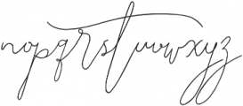 SignatureScript ttf (400) Font LOWERCASE