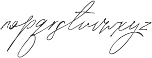 SignatureVP Regular otf (400) Font LOWERCASE