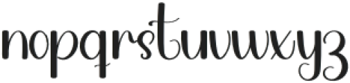 Signaturee Regular otf (400) Font LOWERCASE