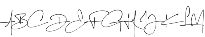 Signaturing otf (400) Font UPPERCASE