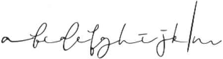 Signed otf (400) Font LOWERCASE