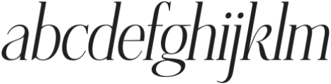 Sikandinarie Oblique Oblique otf (400) Font LOWERCASE