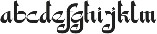 Silaturahmi Regular otf (400) Font LOWERCASE