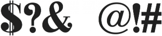 Silencio Serif Font Regular otf (400) Font OTHER CHARS