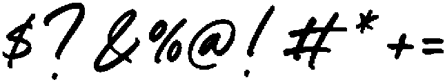 Silent Autograph otf (400) Font OTHER CHARS