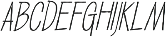 Silent Whisper Light Italic ttf (300) Font UPPERCASE