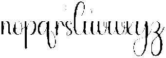 Silhouette Regular otf (400) Font LOWERCASE