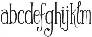 Silhouette otf (400) Font LOWERCASE