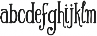 Silhouette otf (700) Font LOWERCASE