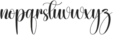 Silhoutte Regular otf (400) Font LOWERCASE