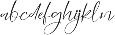 Silhuettes Girlstar Italic otf (400) Font LOWERCASE