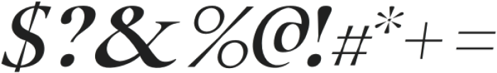 Silian Calligraphy Light Italic otf (300) Font OTHER CHARS
