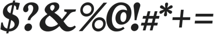 Silian Rail Sharp Bold Italic otf (700) Font OTHER CHARS