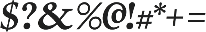 Silian Rail Sharp Italic otf (400) Font OTHER CHARS