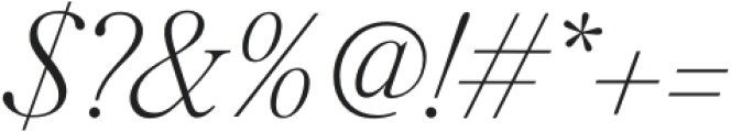 Silk Serif Text Extra Light Italic otf (200) Font OTHER CHARS