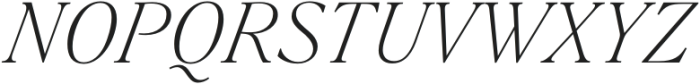 Silk Serif Text Extra Light Italic otf (200) Font UPPERCASE