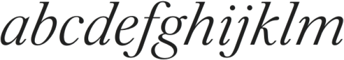 Silk Serif Text Light Italic otf (300) FONT