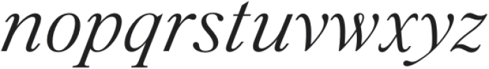 Silk Serif Text Light Italic otf (300) Font LOWERCASE