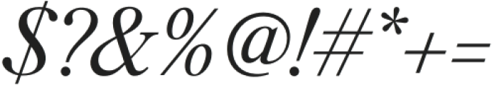 Silk Serif Text Regular Italic otf (400) Font OTHER CHARS