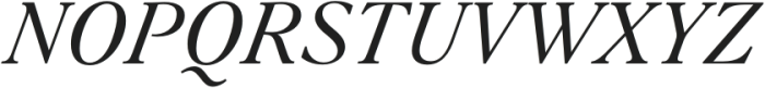 Silk Serif Text Regular Italic otf (400) Font UPPERCASE