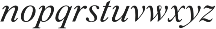 Silk Serif Text Regular Italic otf (400) Font LOWERCASE