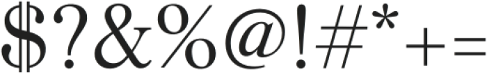 Silk Serif Text Regular otf (400) Font OTHER CHARS