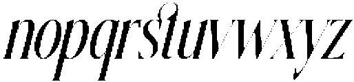 Silkigfined Italic otf (400) Font LOWERCASE