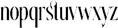 Silkigfined otf (400) Font LOWERCASE