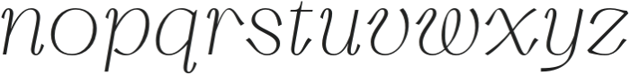 Silkrose Italic otf (400) Font LOWERCASE