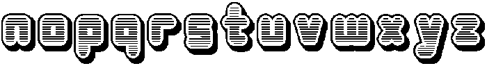 SilkyNight Regular otf (400) Font LOWERCASE