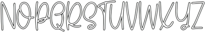 Silly Boy Outline otf (400) Font UPPERCASE