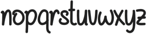 Silly Cuishy Regular otf (400) Font LOWERCASE