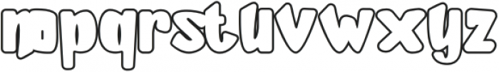 SillyKids-Outline otf (400) Font LOWERCASE