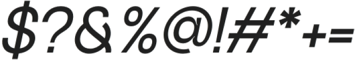Silver Archer Medium Italic otf (500) Font OTHER CHARS