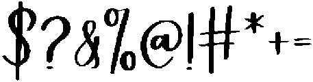 Silver Birch Script Regular otf (400) Font OTHER CHARS