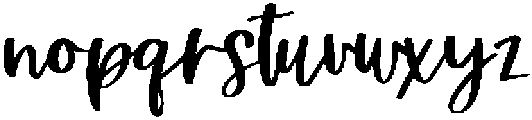 Silver Birch Script Regular otf (400) Font LOWERCASE