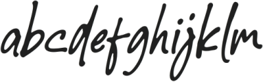 Silver Gowther Thin Slant Reguler otf (100) Font LOWERCASE