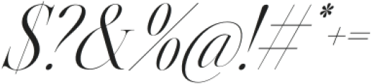 Silver Point Bold Italic otf (700) Font OTHER CHARS